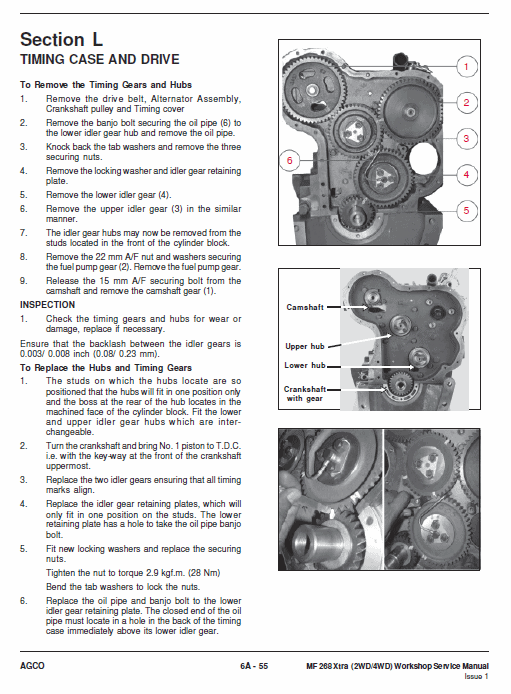 Massey Ferguson MF 268 (2WD/4WD) Tractor Service Manual Workshop Guide