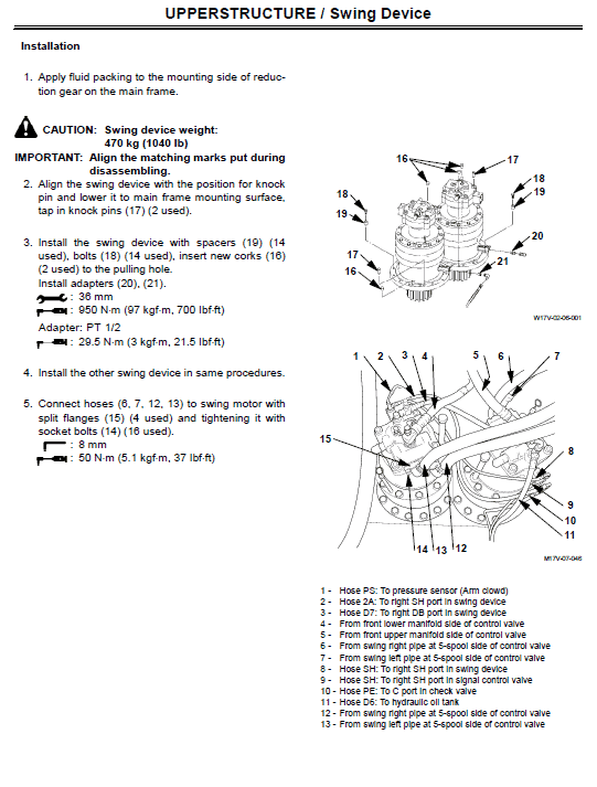 Hitachi ZX800 ZAXIS Excavator Service Repair Manual Workshop Guide