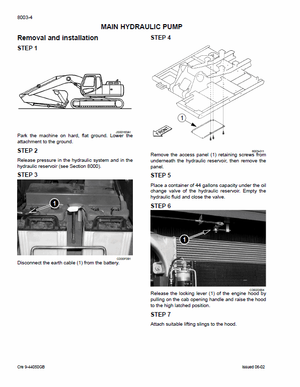 Case CX290 Excavator Service Manual Workshop Guide