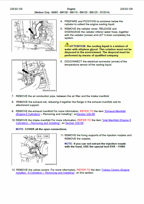Valtra BM85, BM100, BM110, BM120, BM125i Tractor Service Manual Workshop Guide