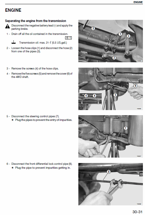 Massey Ferguson 2405, 2410, 2415 Tractor Service Manual Workshop Guide
