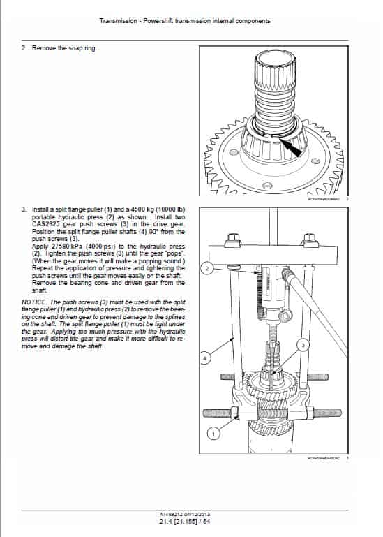 Case 350, 400, 450, 600 Steiger Tractor Service Manual Workshop Guide