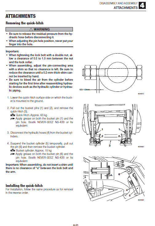 Takeuchi TL220 Loader Service Manual Workshop Guide