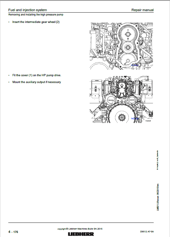 Liebherr D9512 A7-04 Engine Service Manual