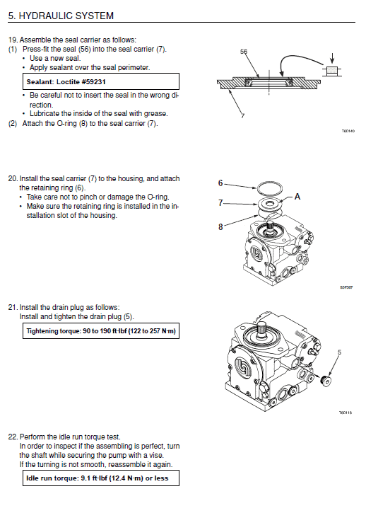 Takeuchih TCR50 Dump Carrier Service Manual Workshop Guide