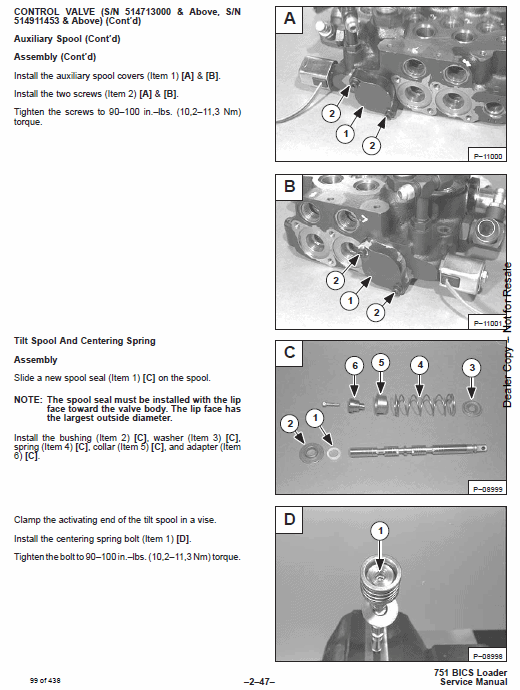 Bobcat 751 Skid-Steer Loader Service Manual Workshop Guide