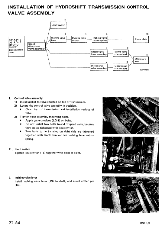 Komatsu D31-16, D31S-16, D31Q-16 Dozer Service Manual Workshop Guide