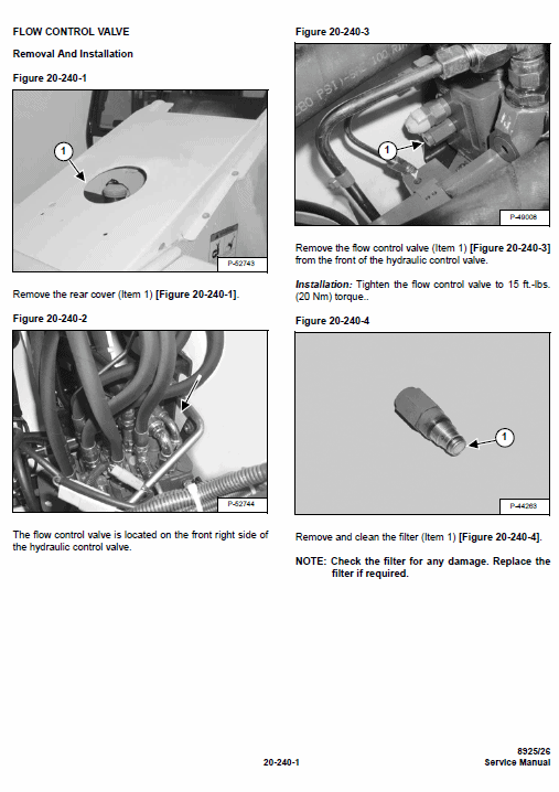 Massey Ferguson MF 8925, 8926 Telescopic Handlers Service Manual Workshop Guide