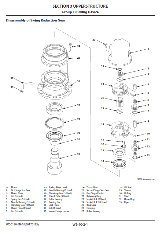 Hitachi ZX250LC-6 and ZX250LCN-6 ZAXIS Excavator Repair Manual Workshop Guide