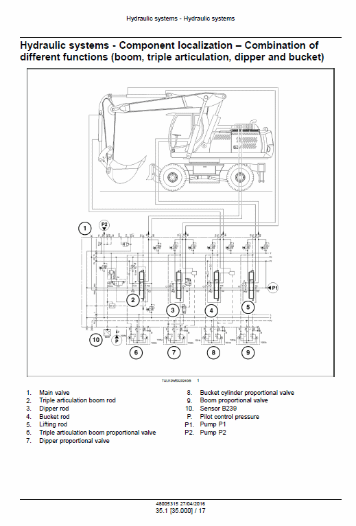 New Holland WE210B Wheeled Excavator Service Manual Workshop Guide