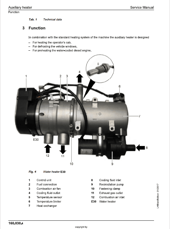 Liebherr LH110C, LH110M Tier 4F Hydraulic Excavator Service Manual