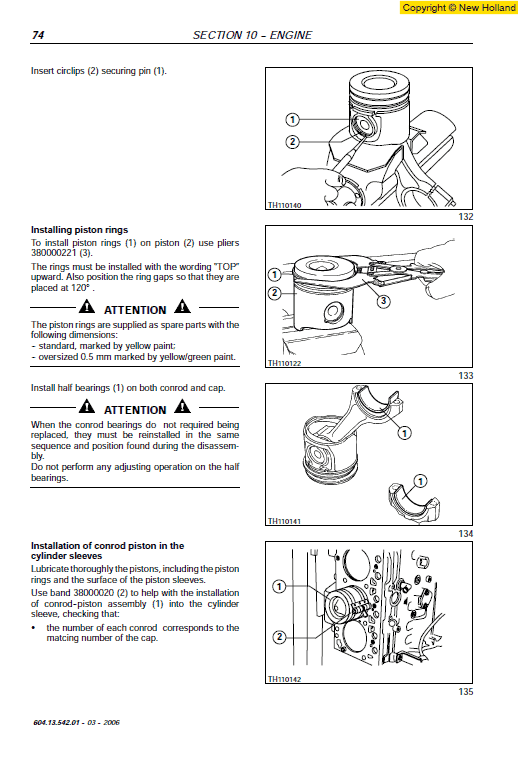 New Holland LM1443 and LM1445 Telehandlers Manual Workshop Guide