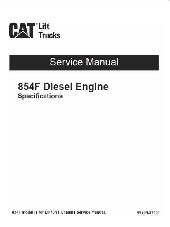 CAT DP70N1 Forklift Lift Truck Service Manual