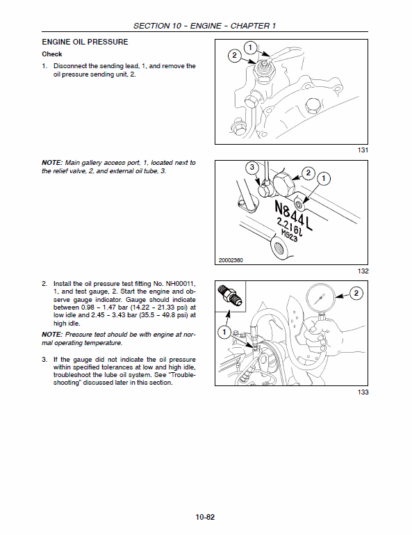 New Holland TT45A, TT50A Tractor Service Manual Workshop Guide