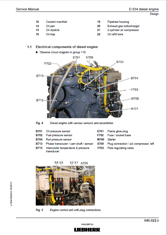 Liebherr A910, A912, A914, A918, R914 Compact Tier 4i Excavator Service Manual