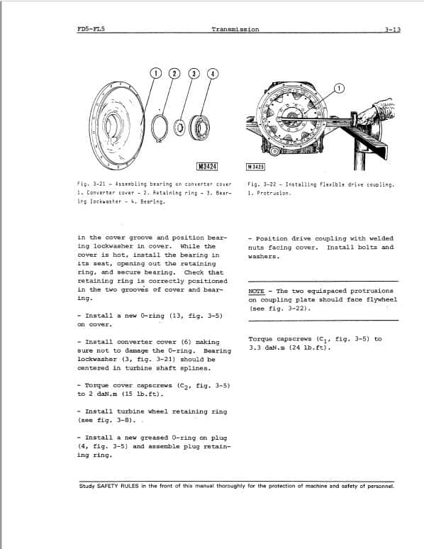 Fiatallis FL5, FL5B, FD5 Crawler Loader Repair Service Manual