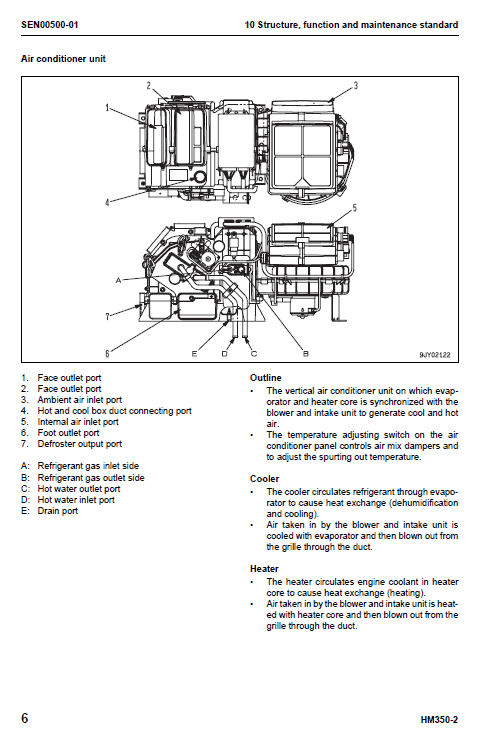 Komatsu HM350-2 Dump Truck Service Manual Workshop Guide
