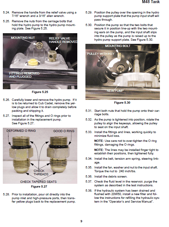 Cub Cadet M48 Tank Mower Service Manual Workshop Guide