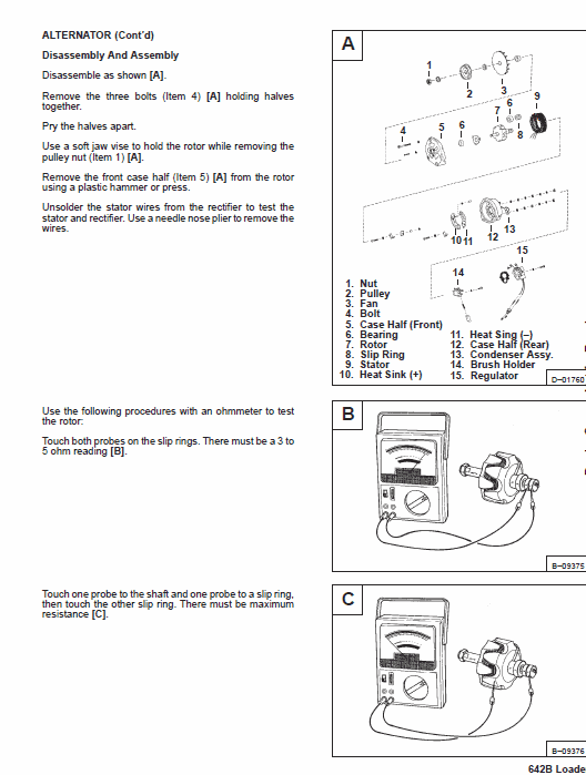 Bobcat 642B Skid-Steer Loader Service Manual Workshop Guide