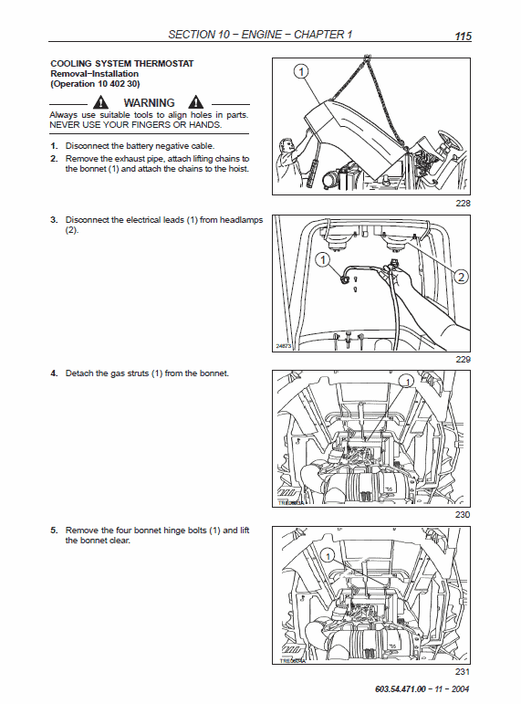 New Holland TD60D, TD70D, TD80D, TD90D, TD95D Tractor Service Manual Workshop Guide