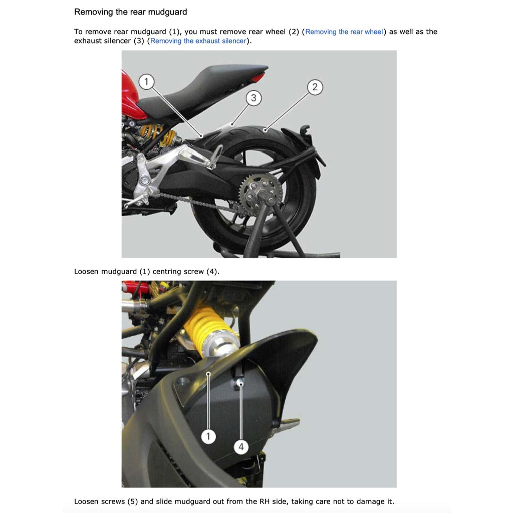 DUCATI MONSTER 1200 2014-2016 Full Manual Set – Repair & Maintenance Manual and Spare Parts Catalog and User Handbook