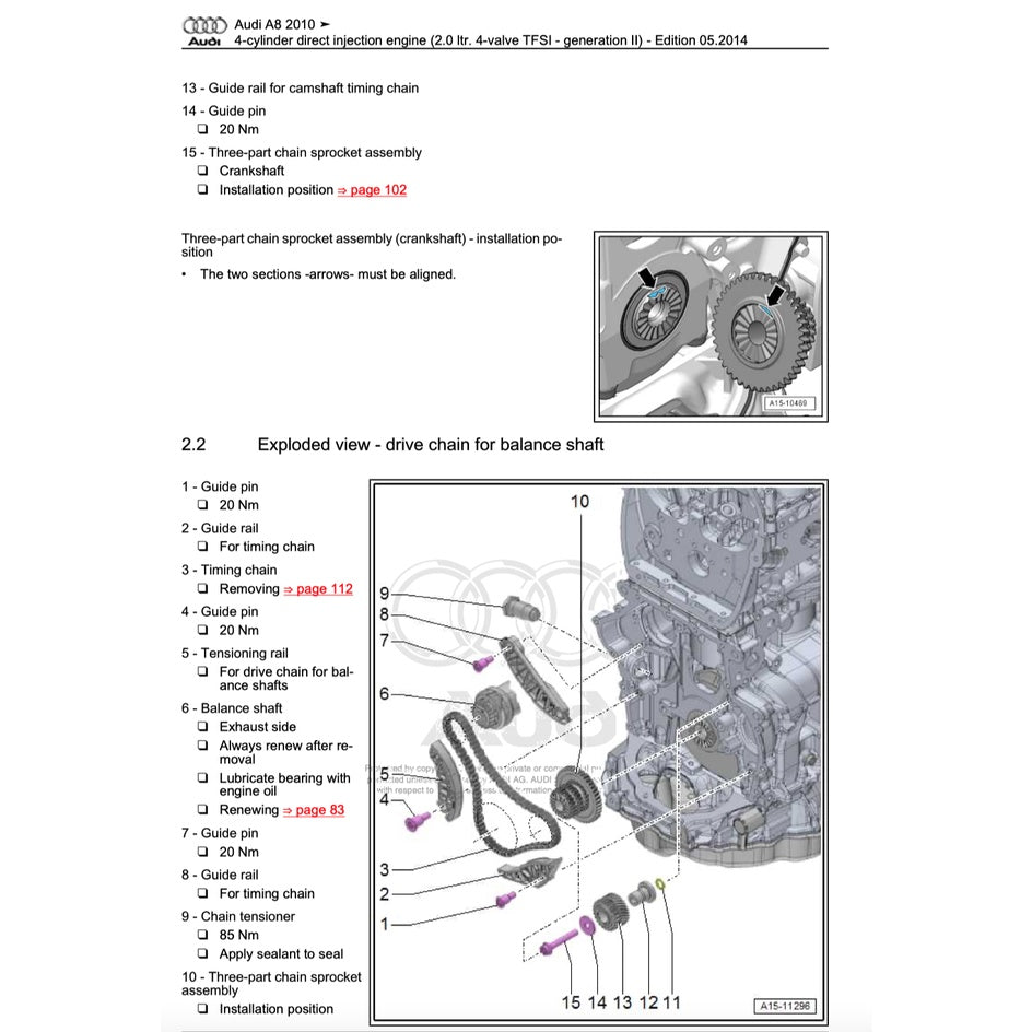 AUDI A8 S8/D4/H4 2010-2017 Full Manual Set – Repair & Maintenance Manual