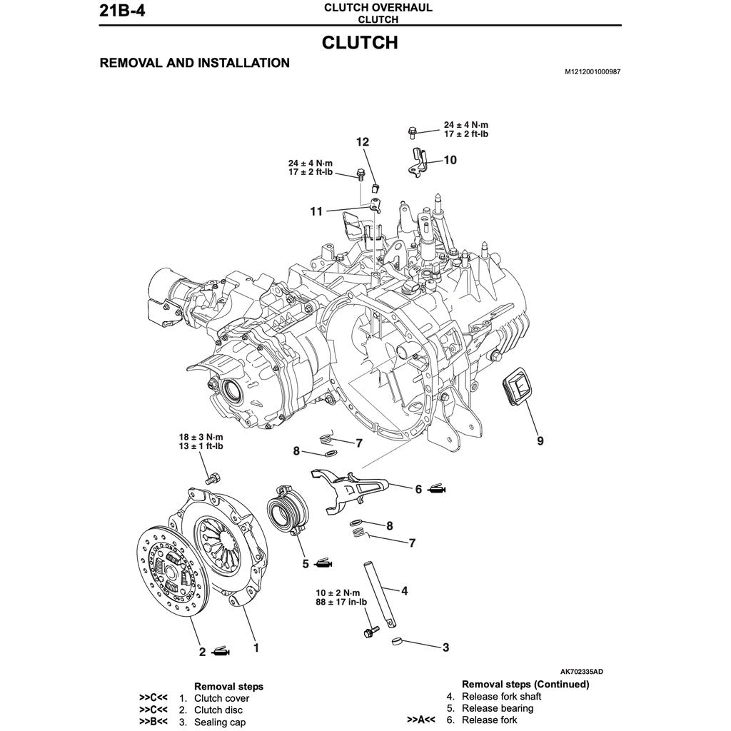 MITSUBISHI LANCER EVO X 2008-2102 Full Manual Set – Repair & Maintenance Manual