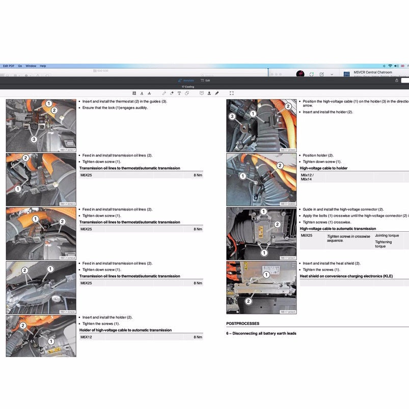 BMW 5 SERIES G30 530e 2017-2022 Full Manual Set – Repair & Maintenance Manual