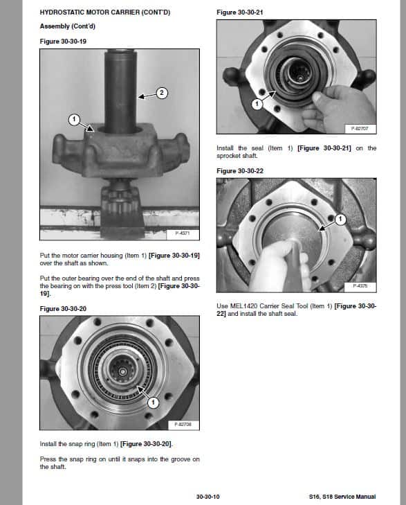 Bobcat Earthforce S16, S18 Skid-Steer Loader Service Repair Manual
