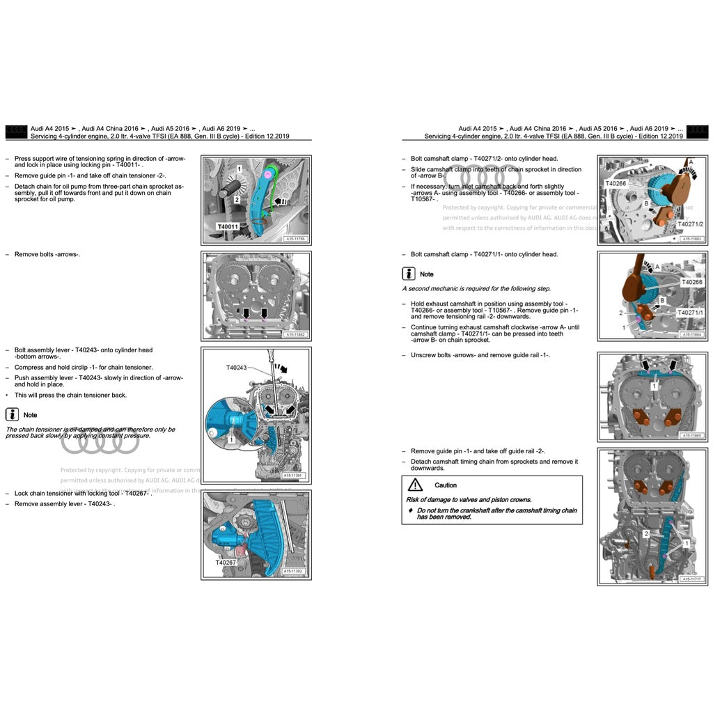 AUDI A4 B9 2016-2024 Full Manual Set – Repair & Maintenance Manual