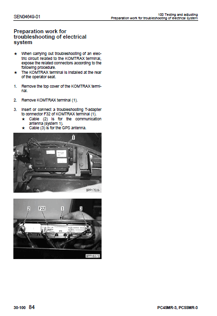 Komatsu PC45MR-3, PC55MR-3 Excavator Service Manual Workshop Guide