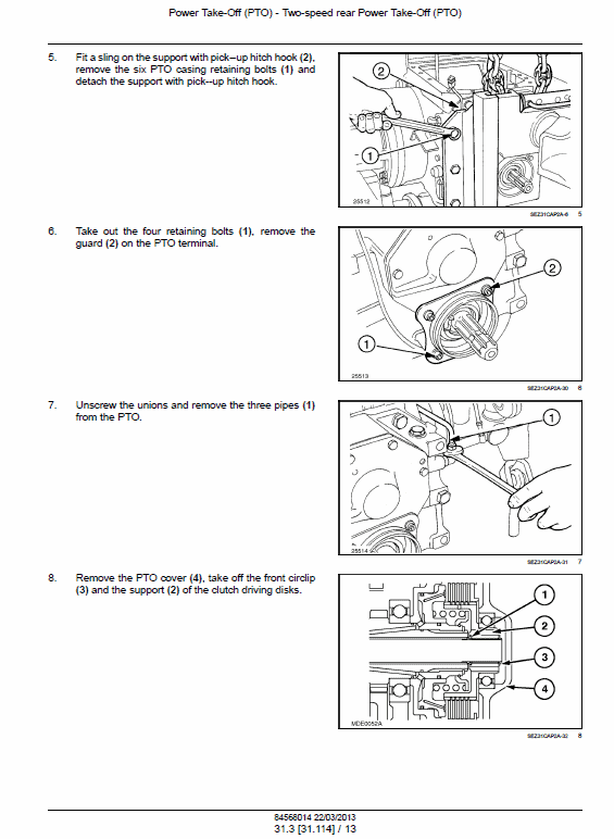 New Holland T5.95, T5.105, T5.115 Tractor Service Manual Workshop Guide
