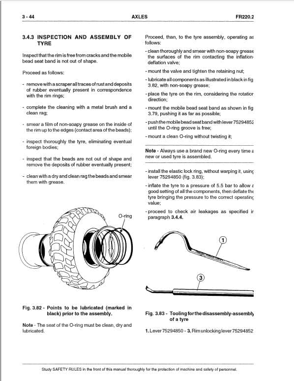 Fiatallis FR220.2 Wheel Loader Repair Service Manual