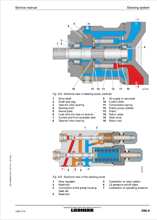 Liebherr L550 Type 1214 Wheel Loader Service Manual