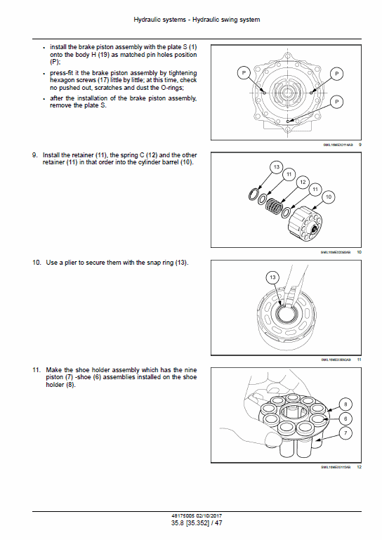 New Holland E30C Mini Excavator Service Manual Workshop Guide
