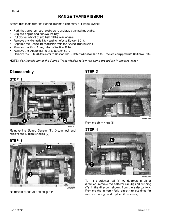 Case C50X, C60X, C70X, C80X, C90X, C100X Tractors Service manual Workshop Guide