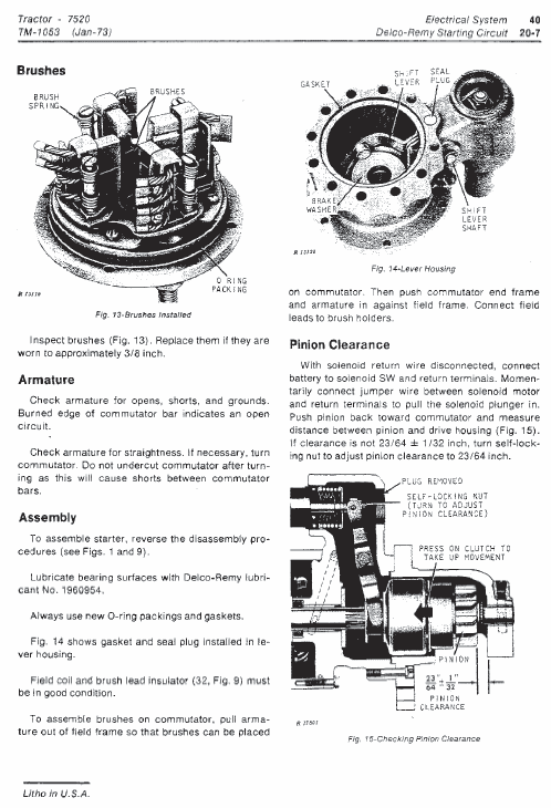John Deere 7520 Tractor Repair Technical Manual (TM1053) Workshop Guide