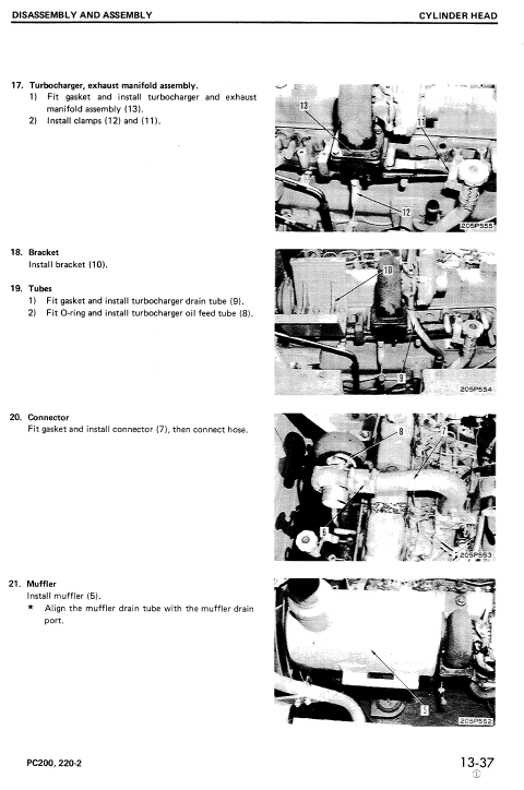Komatsu PC200-2, PC200LC-2, PC220-2, PC220LC-2 Excavator Manual Workshop Guide