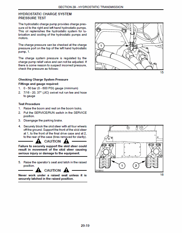 New Holland LS180, LS190 SkidSteer Loader Service Manual Workshop Guide