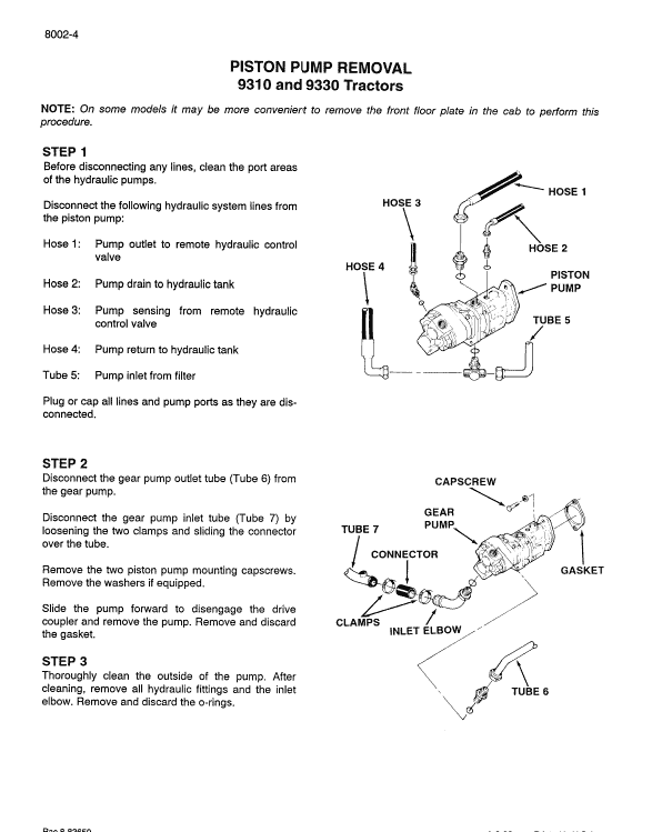 Case 9310, 9330 Tractor Service Manual Workshop Guide