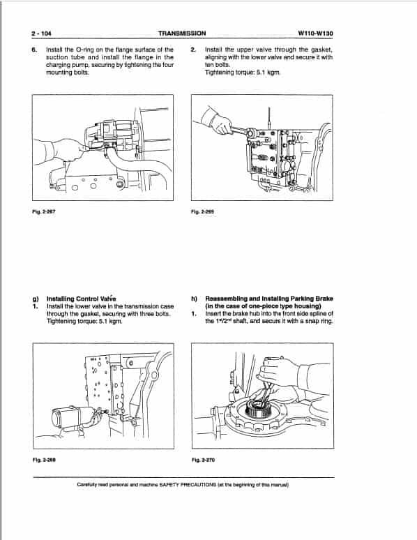 Fiatallis FW110, FW130 Wheel Loader Repair Service Manual