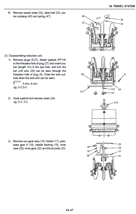 Case CX20B, CX22B Excavator Service Manual Workshop Guide