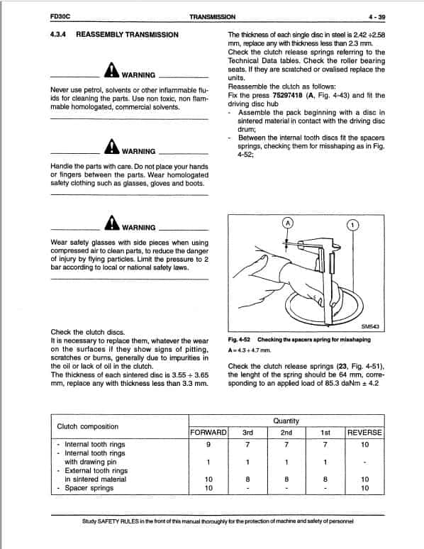 Fiatallis FD30C Crawler Dozer Repair Service Manual