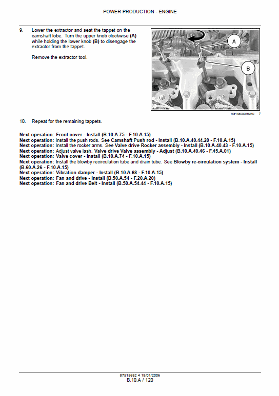 CNH 8.3 & 9.0L 6 Cylinder, 24 Valve Engine Manual Workshop Guide