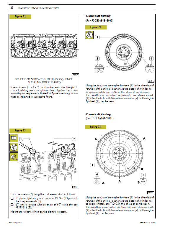 Cursor 13 Engine (F3CE0684A*E001 & F3CE0684B*E003 ) Repair Manual Workshop Guide