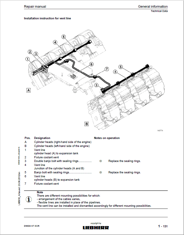 Liebherr D9508 A7 SCR Engine Service Manual