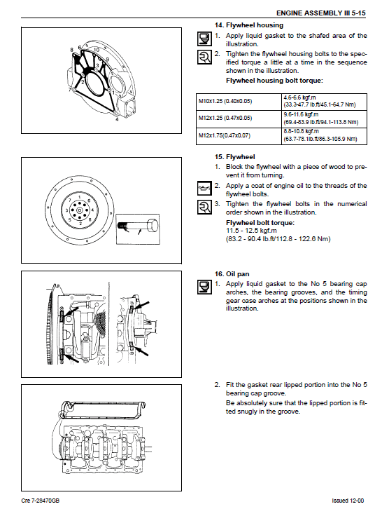 Isuzu 4JB1 Engines Service Manual Workshop Guide