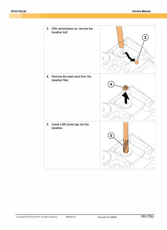CAT EP25N, EP25CN, EP30N, EP30CN, EP35N Forklift Lift Truck Service Manual