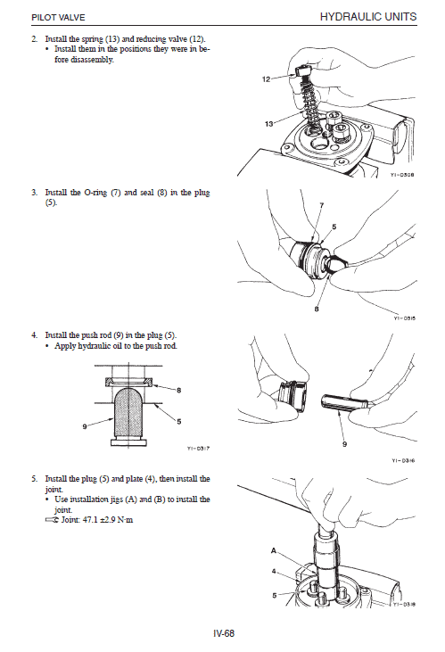Takeuchi TB180 Compact Excavator Service Manual Workshop Guide