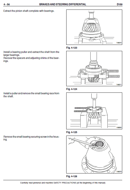 New Holland D150 Bulldozer Dozer Service Manual Workshop Guide